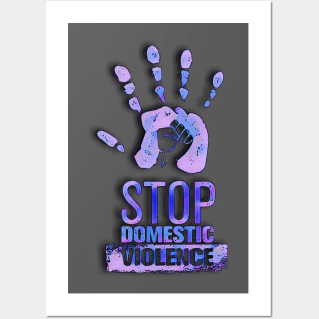 Stop Domestic Violence Wall Art by Cipher_Obscure